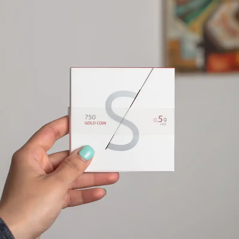 شمش طلا 18عیار طلای سیف مدل H2.5 مجموعه دو عددی