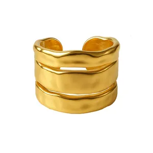 انگشتر زنانه مدل سه لاین کد se1232