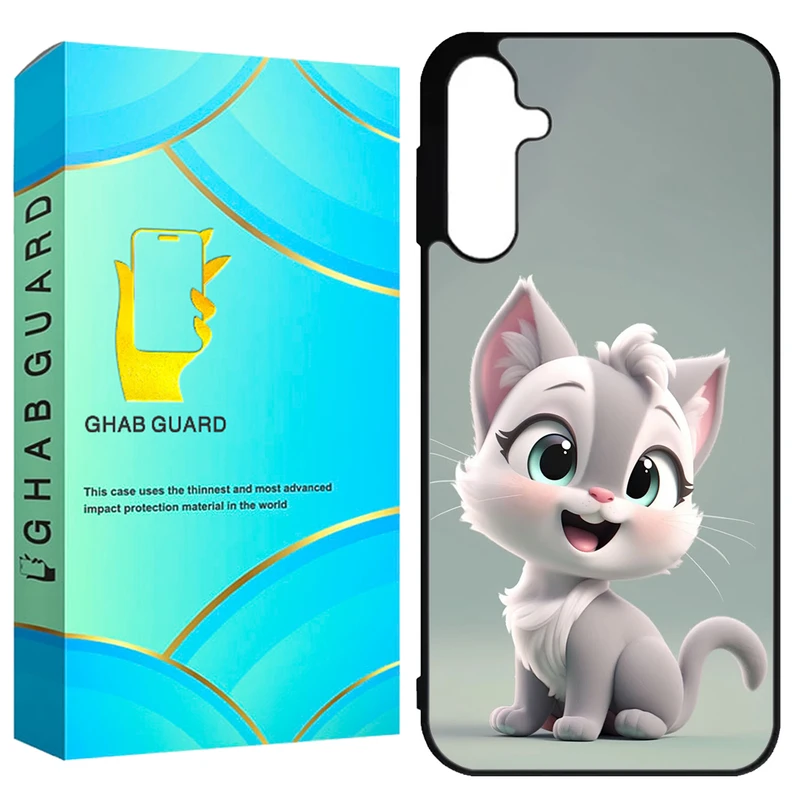 کاور قاب گارد طرح گربه مدل GCHPA55 مناسب برای گوشی موبایل سامسونگ Galaxy A55 5G