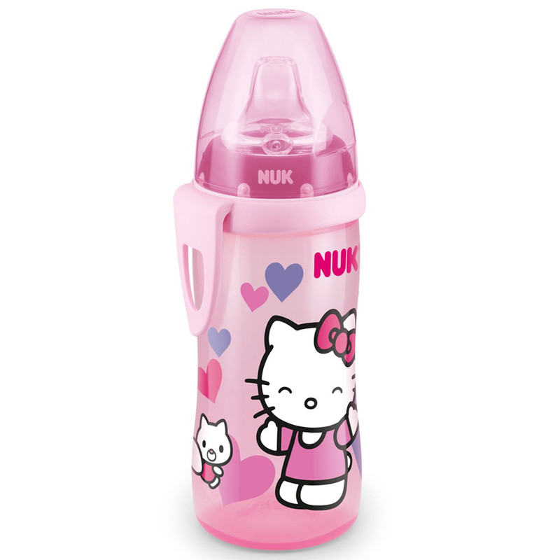 شیشه آبمیوه خوری طلقی ناک مدلHELLO KITTY
