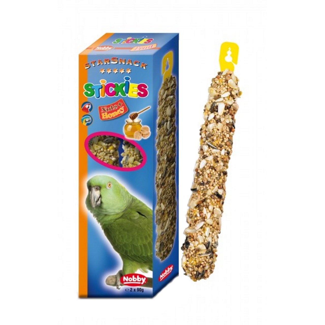 غذای تشویقی طوطی سانان نوبی مدل Parrots Nut Honey بسته دو عددی