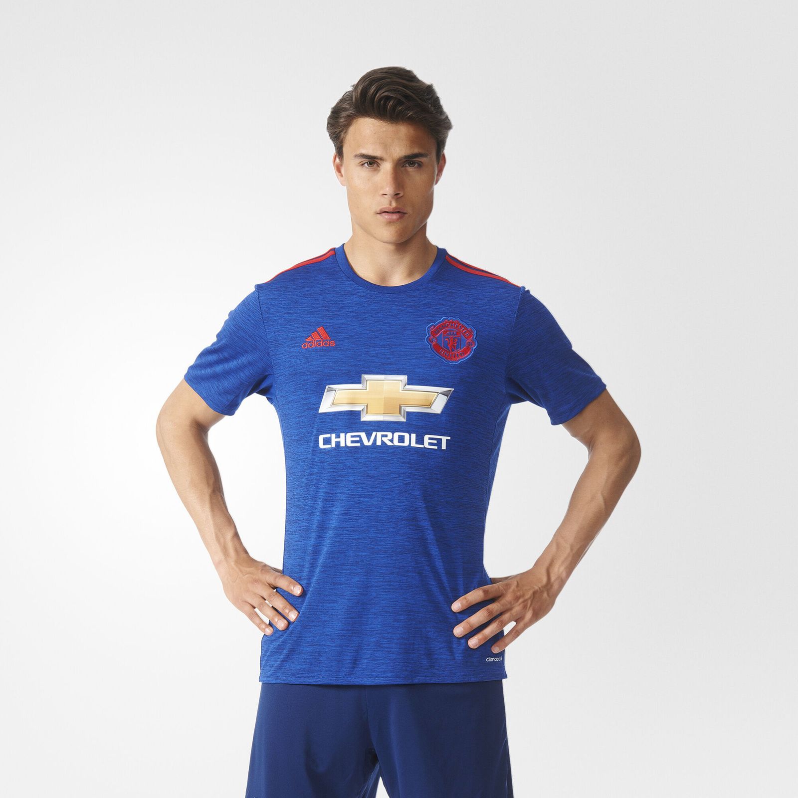 تی شرت ورزشی آستین کوتاه مردانه Manchester United FC Away Replica - آدیداس - آبي - 6