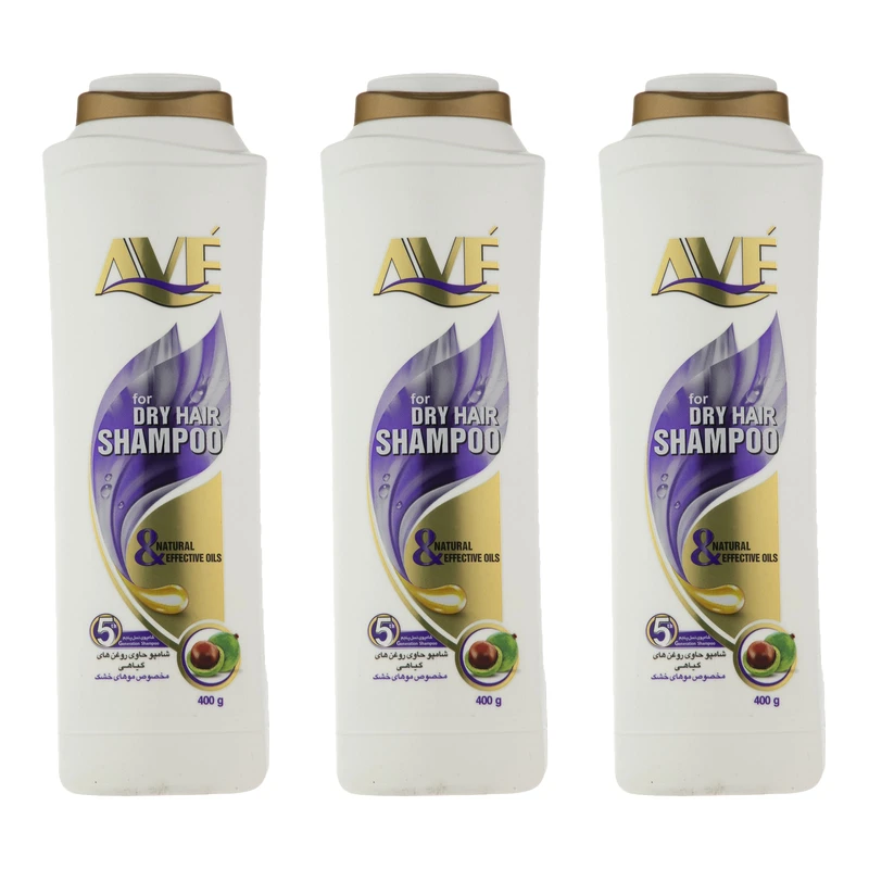 شامپو مو اوه مدل Effective Oils حجم 400 میلی لیتر بسته 3 عددی