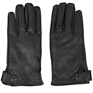 دستکش مردانه چرم مشهد مدل Black R0522