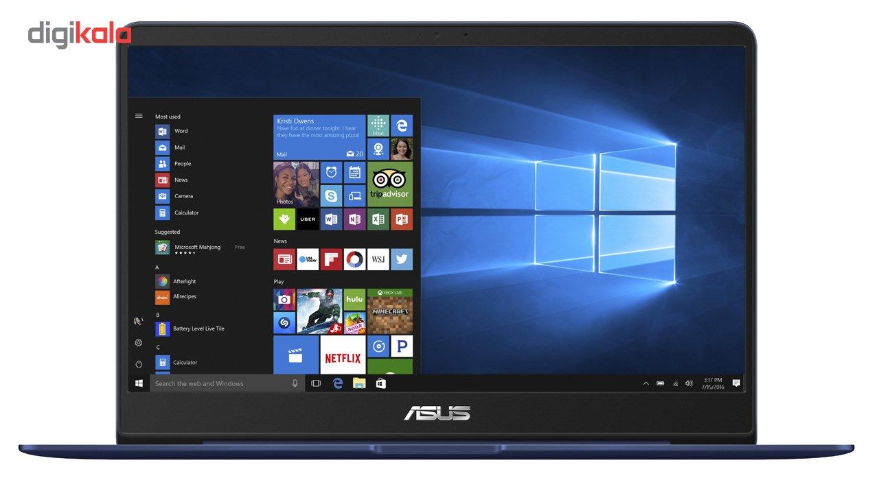 لپ تاپ 14 اینچی ایسوس مدل ZenBook UX430UQ - C main 1 1