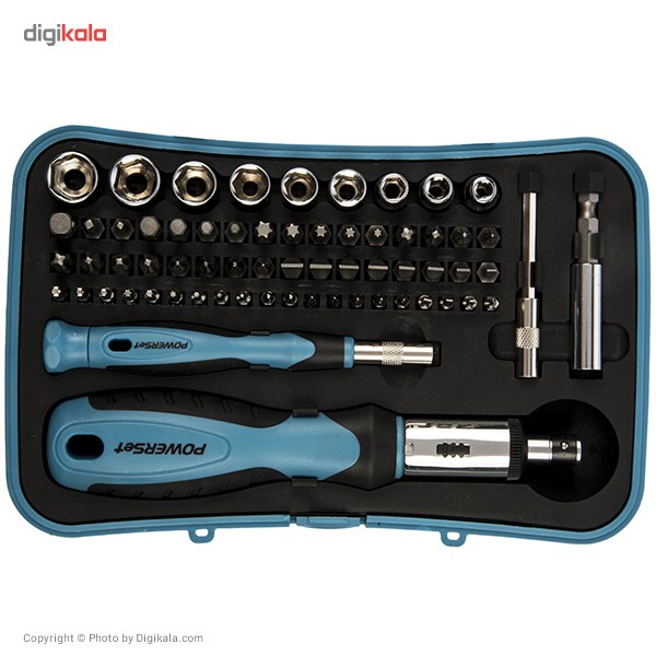 مجموعه 65 عددی سری پیچ گوشتی و آچار پاورست مدل TH1065