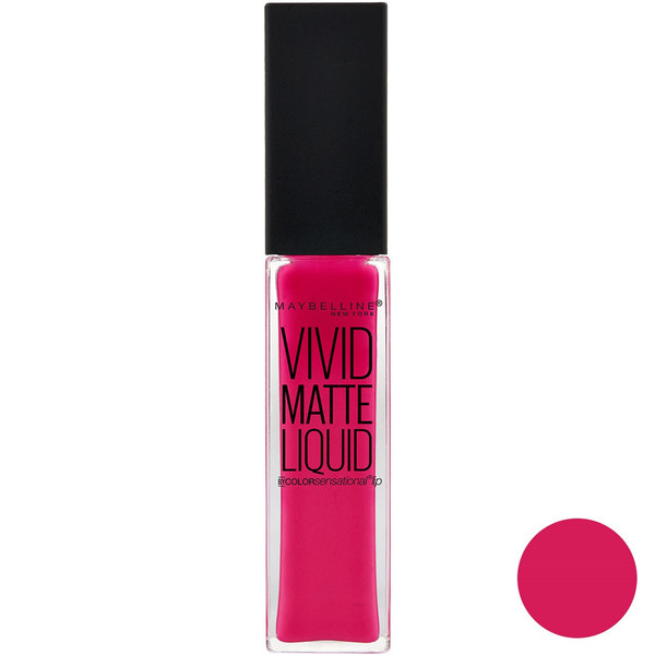 رژ لب مایع میبلین سری Vivid Matte مدل Fuchsia شماره 30
