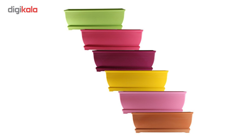 گلدان شهرآذین مدل 6040 مجموعه شش عددی