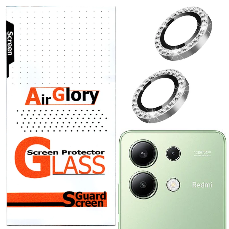 محافظ لنز دوربین ایرگلوری مدل نگین مناسب برای گوشی موبایل شیائومی Redmi Note 13 4G