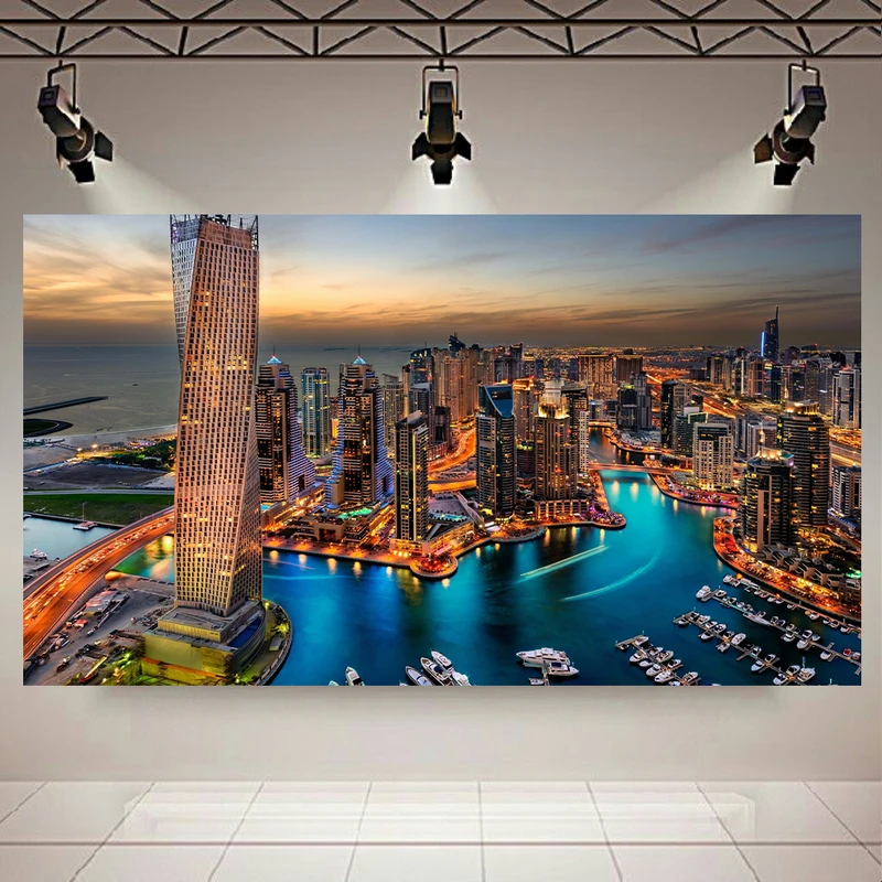 تابلو بوم طرح نمای شهر مدل دبی کد AR5210