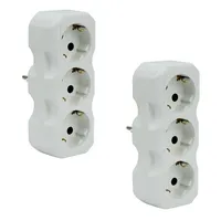 چندراهی برق ارت دار تیراژه مدل تاپ بسته 2 عددی