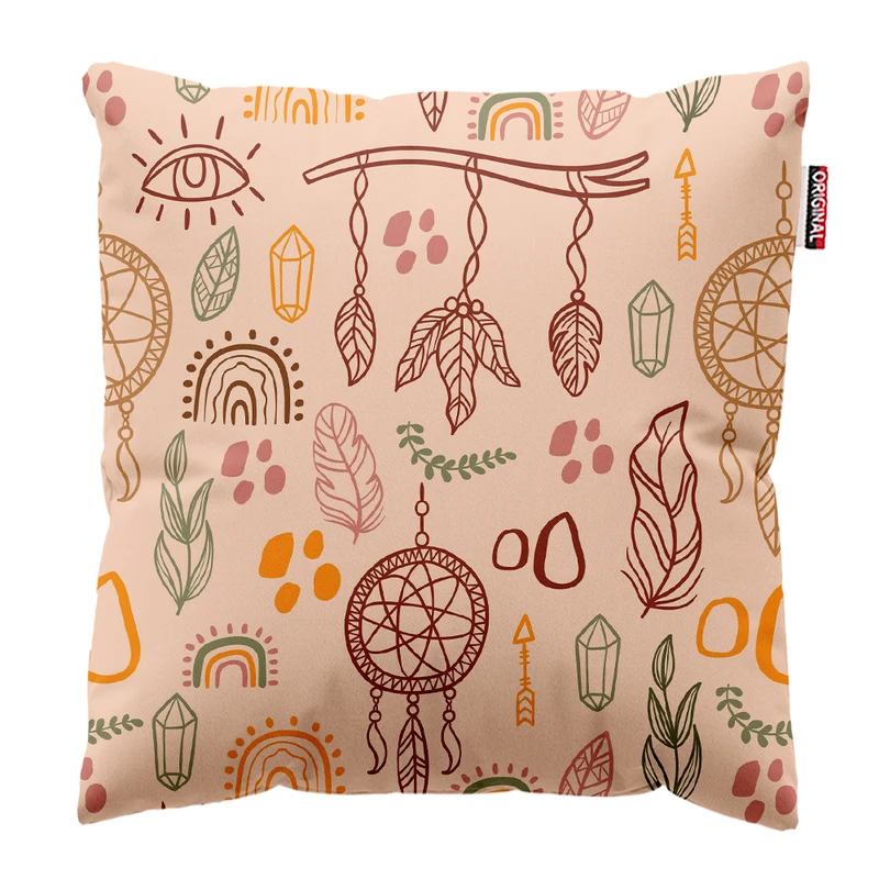 کوسن پاد آفرین مدل بوهو طرح مینیمال کد PK402099 سایز 40*40 سانتی متر