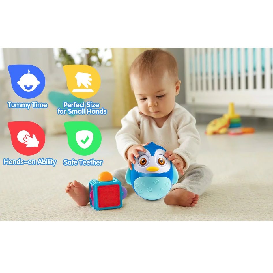 جغجغه هانگر مدل پنگوئن تعادلی طرح Roly Poly Penguin  -  - 16