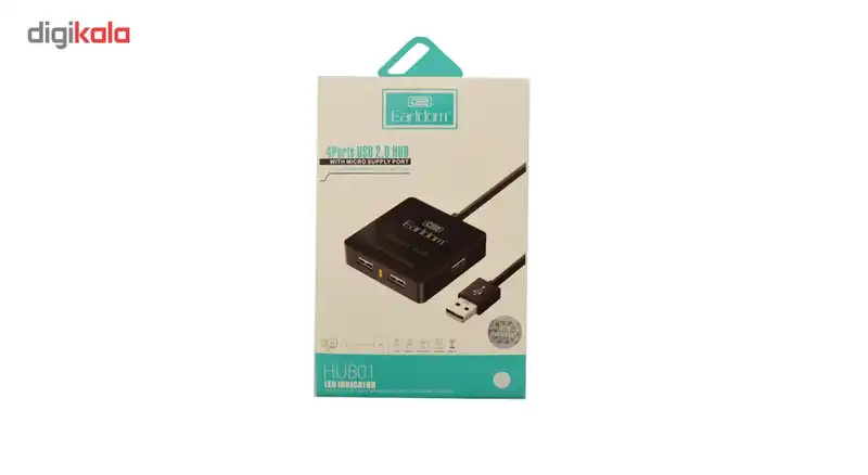 هاب USB 2 OTG چهار پورت ارلدام مدل HUB01