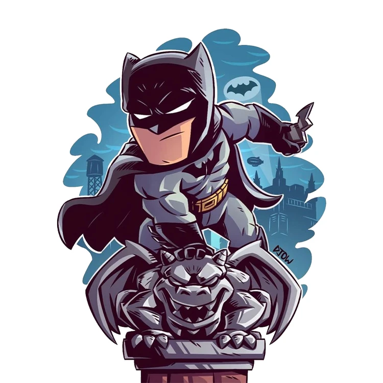 استیکر پارچه و لباس پاد آفرین مدل کارتونی بتمن کد S1890