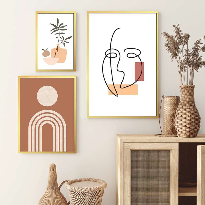 تابلو دکوراتیو مدل TC95 مجموعه 3 عددی