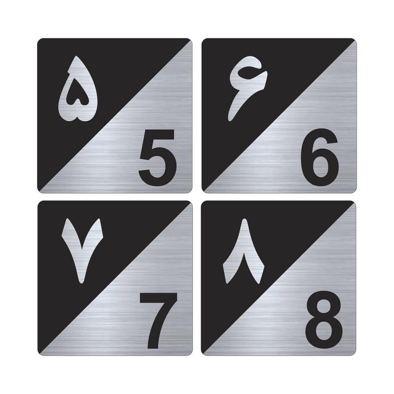 تابلو نشانگر طرح پلاک واحد مدل TR-BS10 بسته 10 عددی