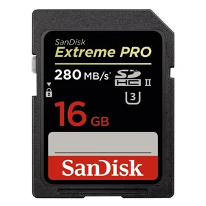 کارت حافظه SDHC سن دیسک مدل Extreme Pro کلاس 10 استاندارد UHS-II U3 سرعت 1867X 280MBps ظرفیت 16 گیگابایت