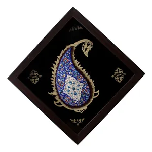 تابلو میناکاری طرح بته جقه بزرگ کد MTM11