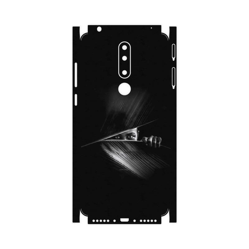 برچسب پوششی ماهوت مدل Black Portrait-FullSkin مناسب برای گوشی موبایل نوکیا 3.1 Plus