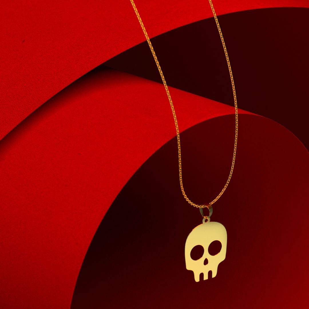 گردنبند طلا 18 عیار زنانه مدوپد مدل جمجمه کد K2-1-1050 - - 4