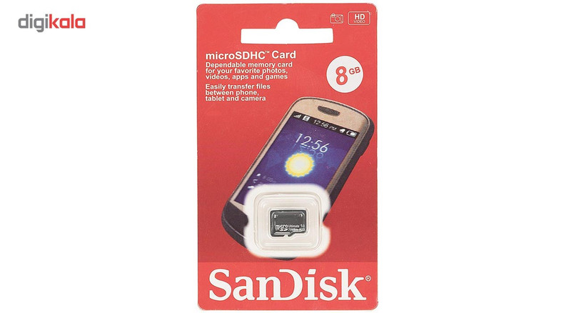 کارت حافظه‌ microSDHC سن دیسک مدل Ultimate سرعت 70MBps ظرفیت 8 گیگابایت