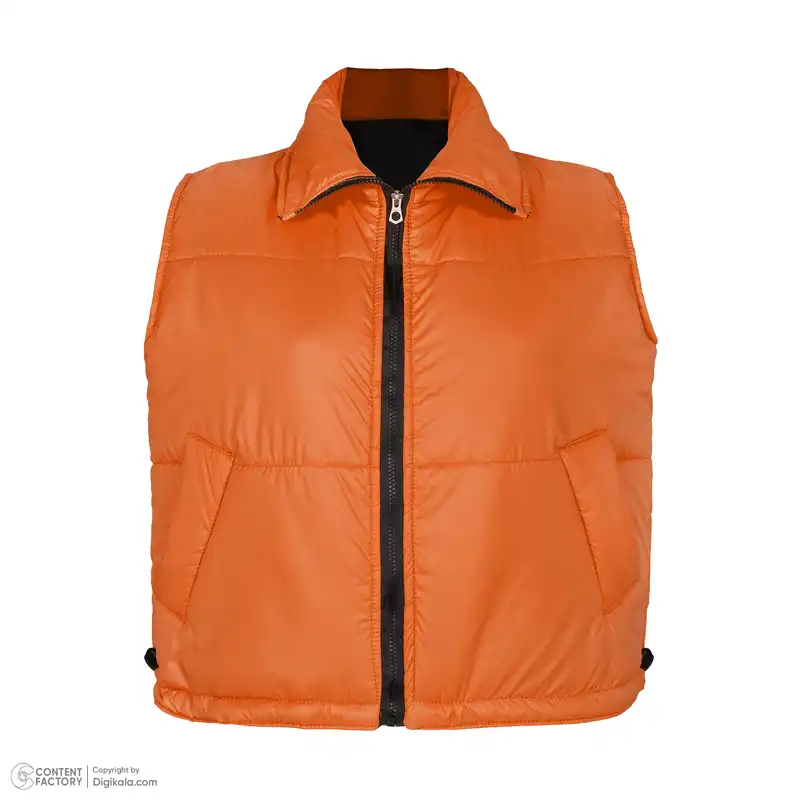 پافر زنانه مون سا مدل 11222 رنگ نارنجی