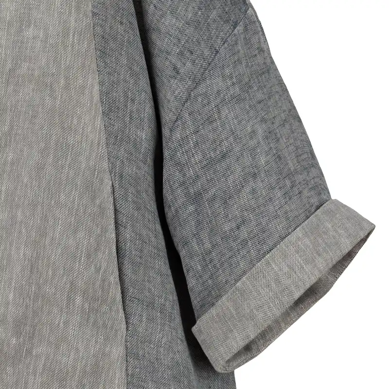 مانتو زنانه سرژه مدل 216577 رنگ طوسی روشن