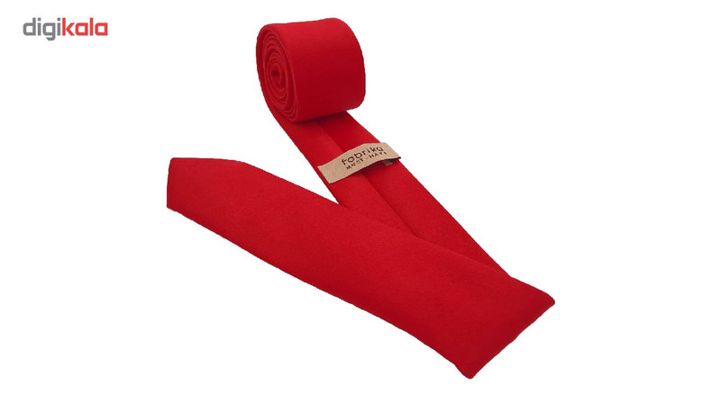 کراوات ساتن ساده هکس ایران مدل KS-RED 5