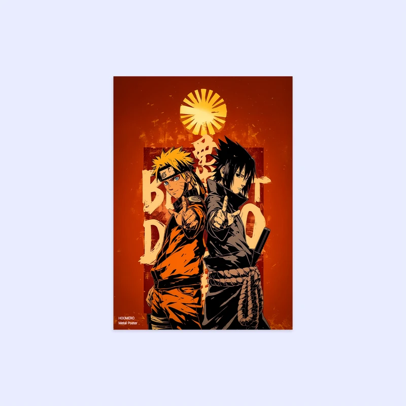 پوستر هومرو مدل فلزی طرح انیمه ناروتو کد PS1329