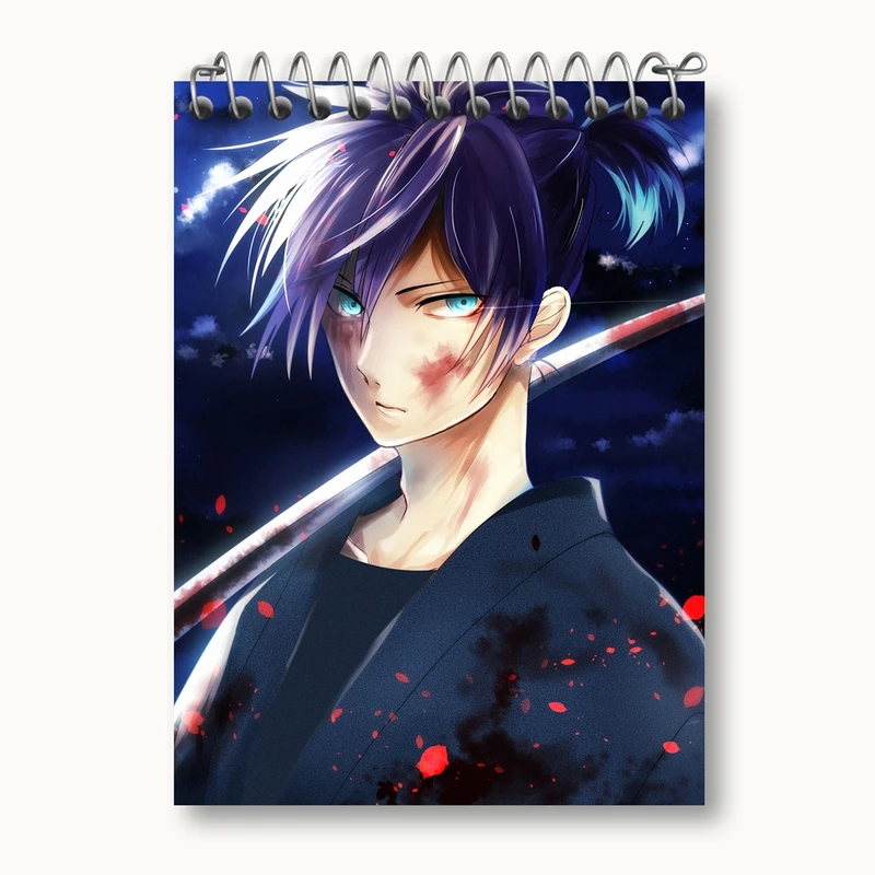 دفتر یادداشت 50 برگ خندالو مدل یاتوگامی انیمه نوراگامی کد 12709