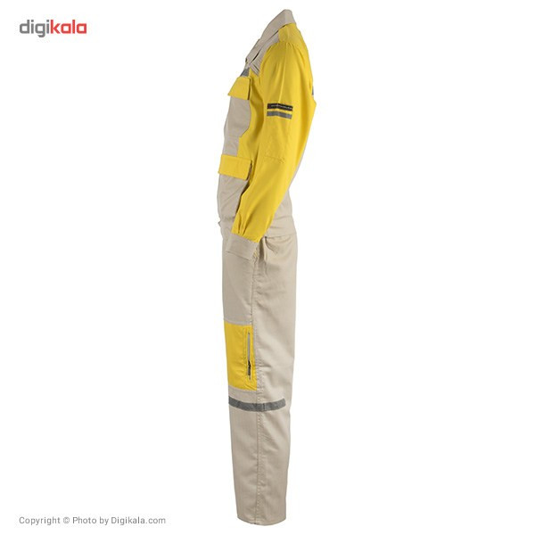 کاپشن و شلوار مهندسی خادم مدل زرد کرم