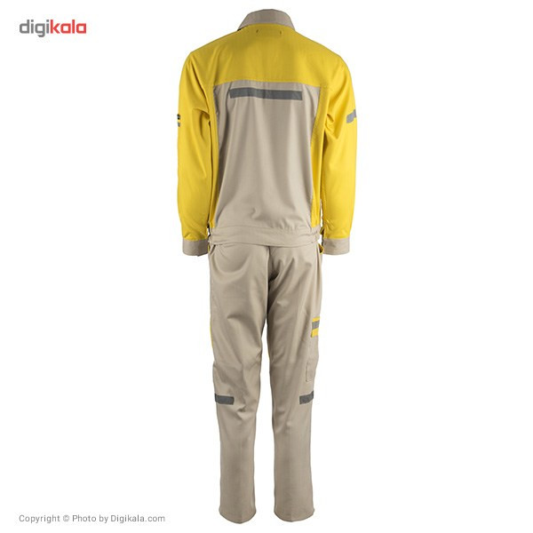 کاپشن و شلوار مهندسی خادم مدل زرد کرم