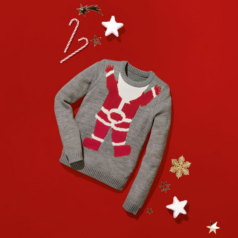 پلیور پسرانه پیپرتس مدل رقص نور دار X-MAS کد 05-06