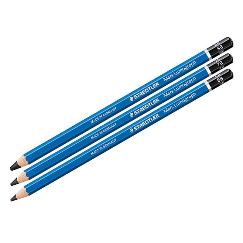 مداد طراحی استدلر مدل LOMO B8-B7-B6 مجموعه 3 عددی