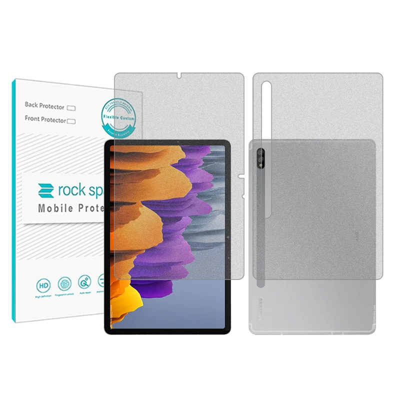 محافظ صفحه نمایش مات راک اسپیس مدل HyMTT مناسب برای تبلت سامسونگ Galaxy Tab S7 به همراه محافظ پشت تبلت