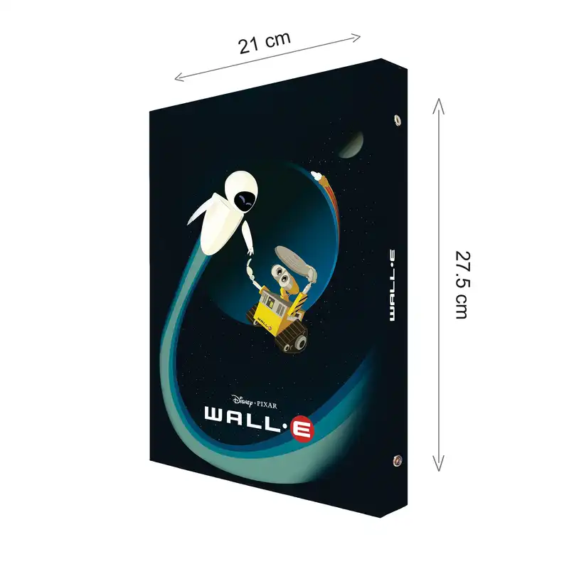 دفتر کلاسوری 100 برگ پدیده نقش مدل 26 حلقه کالکشن انیمیشن طرح والی wall.e کد 04