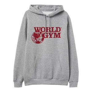 هودی مردانه مدل GYM کد L02 رنگ طوسی