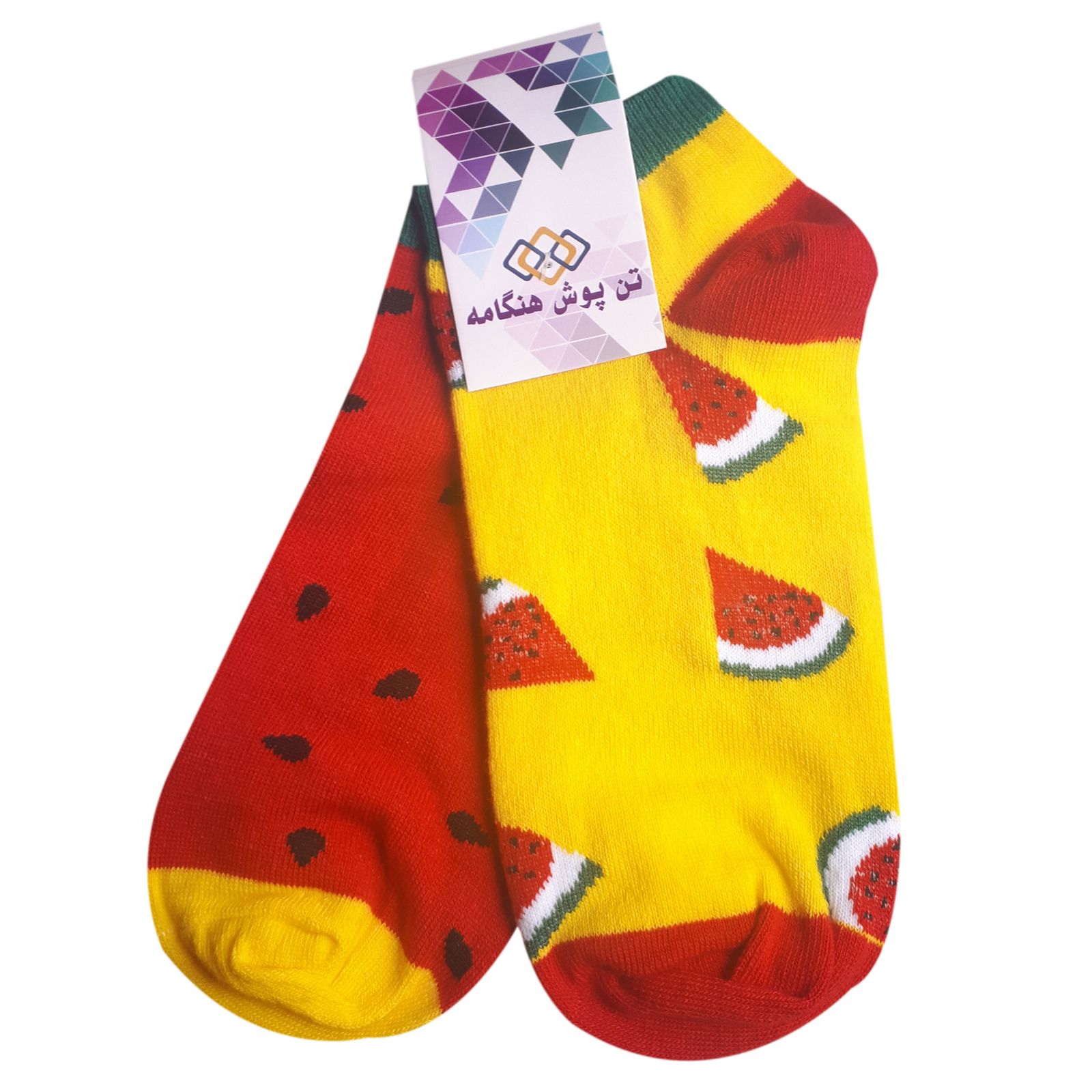 جوراب زنانه تن پوش هنگامه مدل هندوانه -  - 2