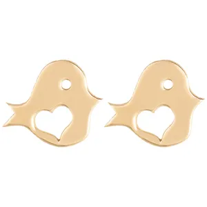 گوشواره طلا 18 عیار رزا مدل EG12
