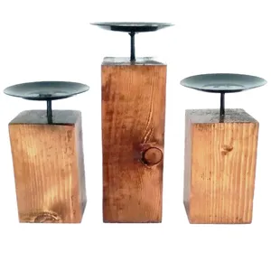 جا شمعی چوبی مدل آساره کدC-06