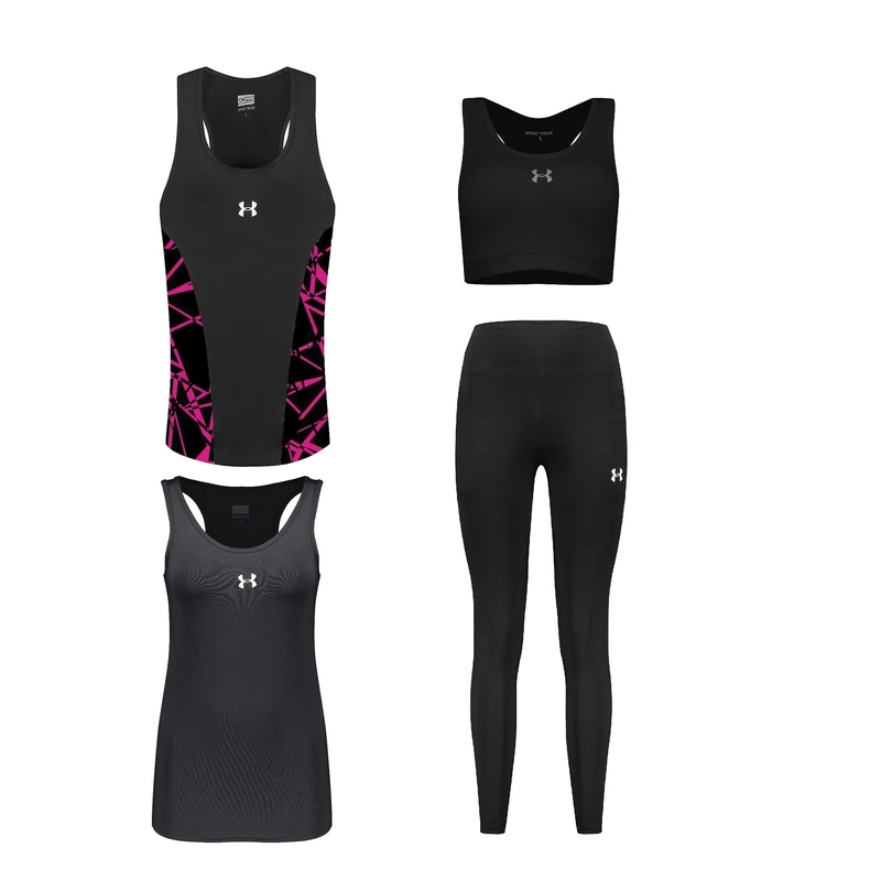 ست چهار تکه لباس ورزشی زنانه مدل 1801-8101-9101-4104