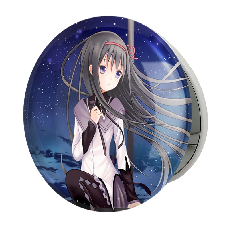 آینه جیبی خندالو طرح همورا اکامی انیمه مادوکا مجیکا Madoka Magica مدل تاشو کد 18375 