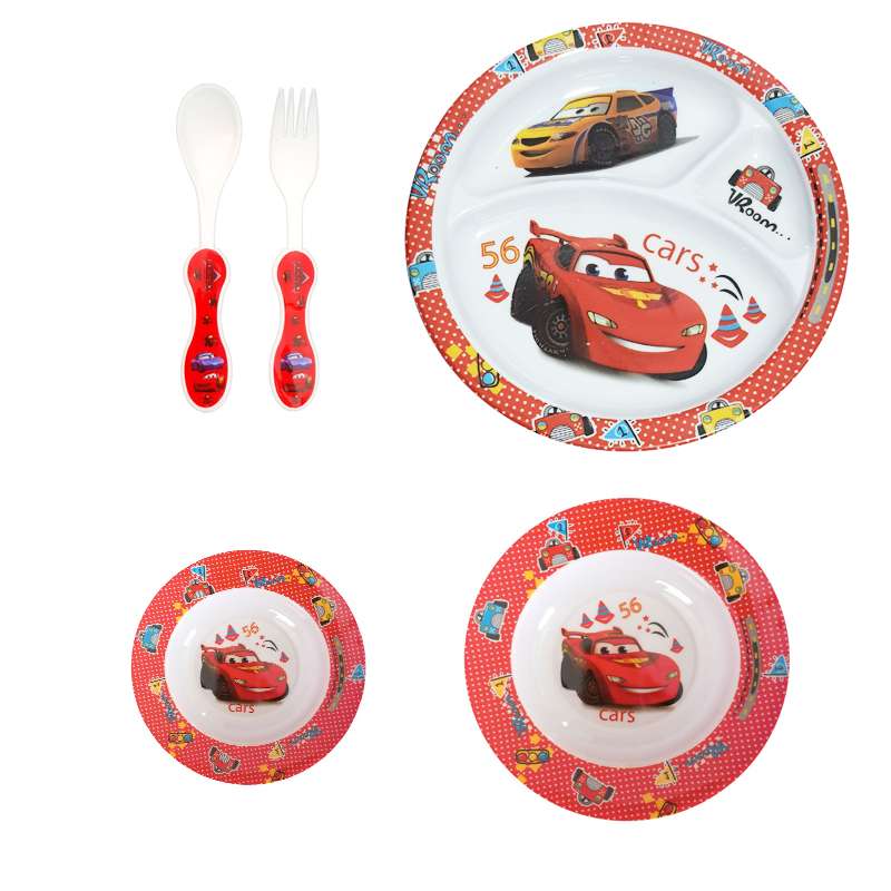 سرویس غذا خوری کودک طرح مک کویین کد Rbay5 مجموعه 3 عددی سرویس غذا خوری کودک طرح مک کویین کد Rbay5 مجموعه 3 عددی