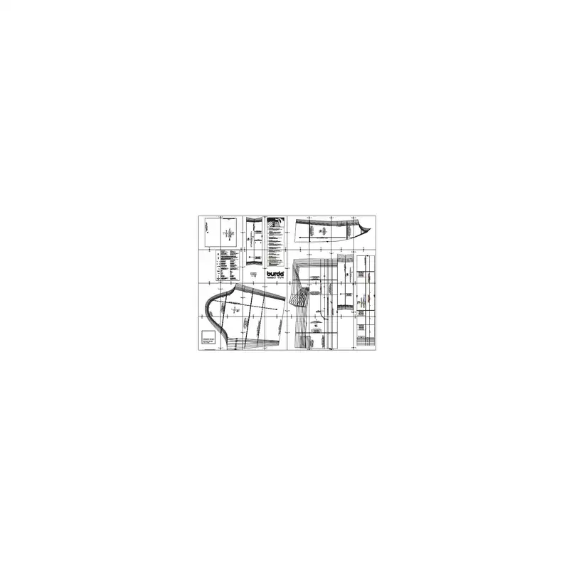 الگو خیاطی تونیک زنانه بوردا استایل کد 6860 سایز 46 تا 60 متد مولر