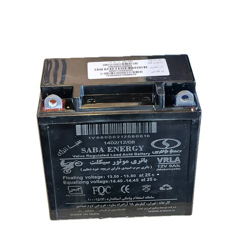 عکس شماره 2 : باتری موتورسیکلت صبا باتری مدل 4.5 آمپر