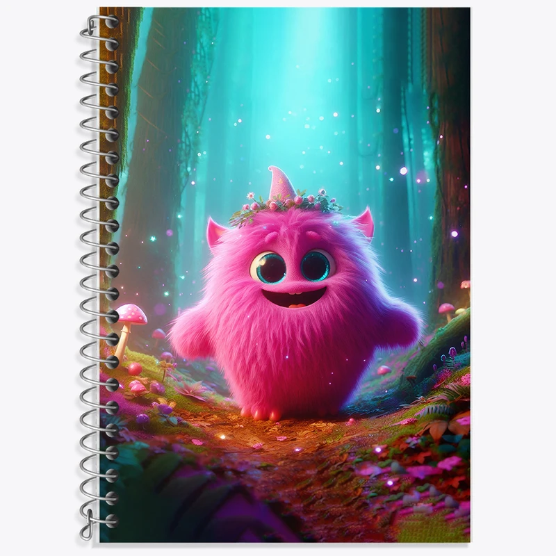 دفتر لغت 50 برگ خندالو طرح هیولای کیوت کد F6278