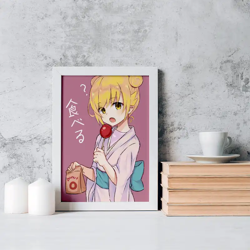 تابلو خندالو مدل شینوبو اوشینو انیمه مونوگاتاری کد 16226