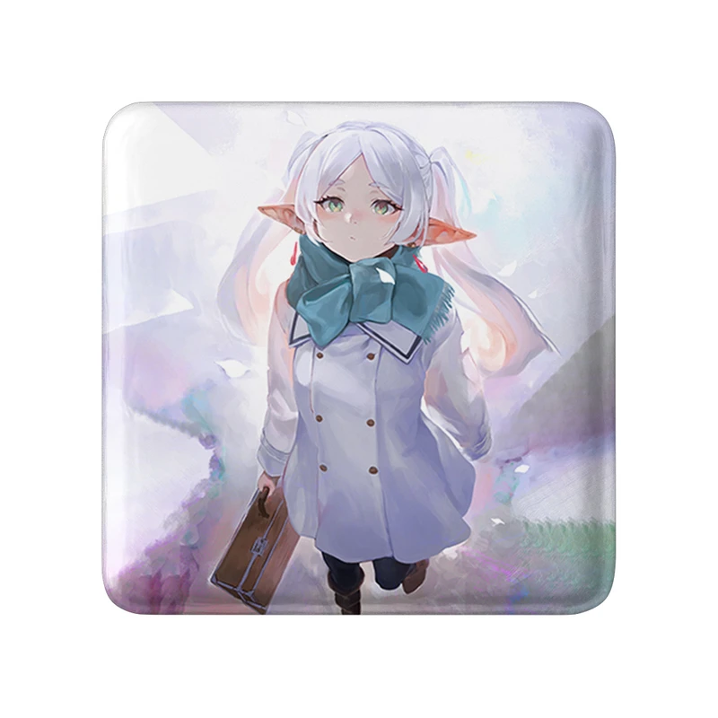 مگنت خندالو طرح انیمه فریرن (Frieren) مدل مربعی کد 33916