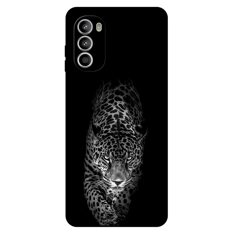 کاور مگافون طرح پلنگ مدل 1879 مناسب برای گوشی موبایل موتورولا Moto G52